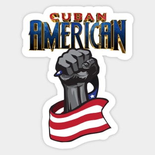 Cuban American Sticker